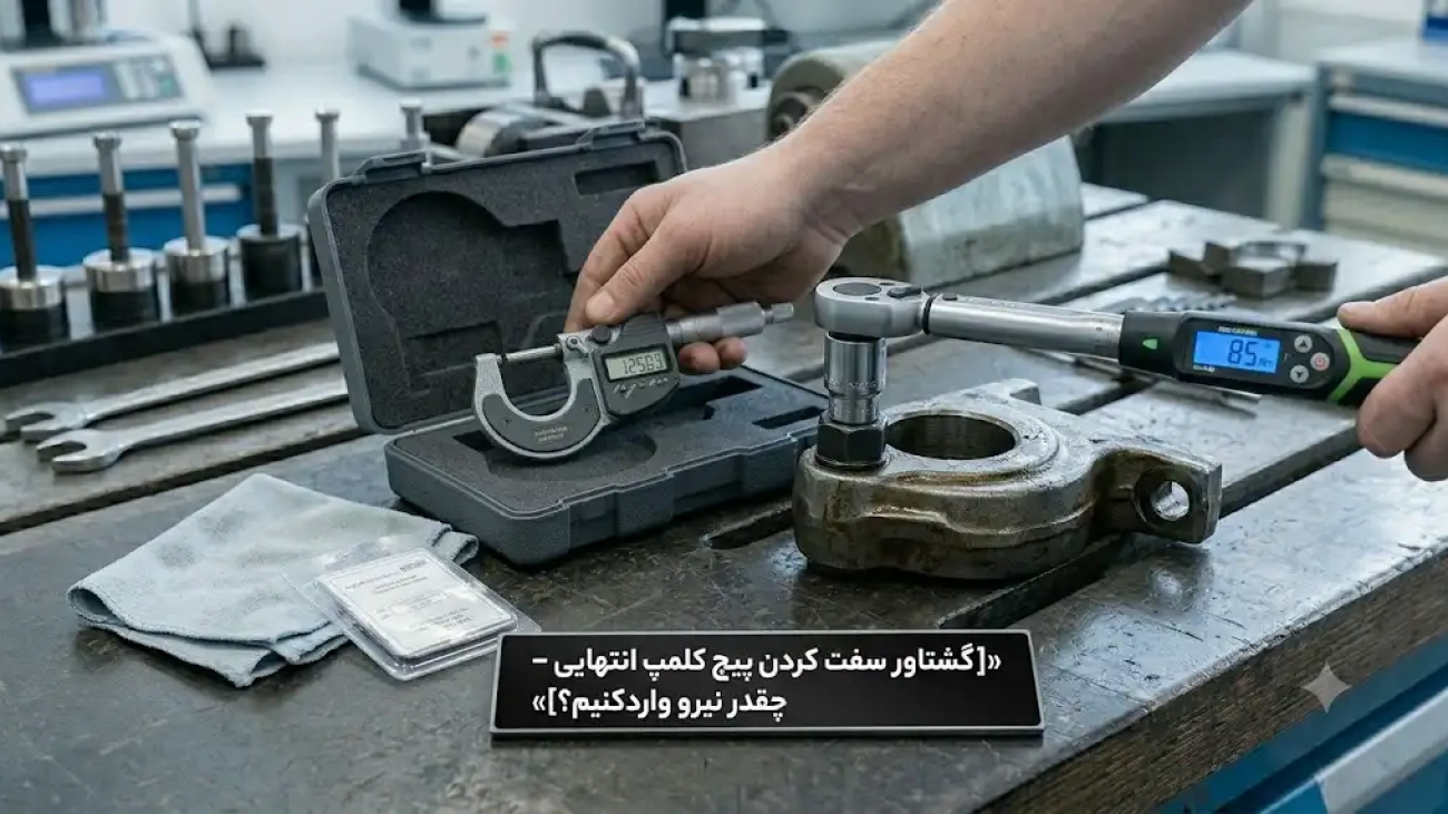 گشتاور سفت کردن پیچ کلمپ انتهایی؛ چقدر نیرو وارد کنیم؟
