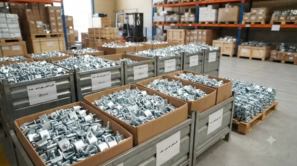 کلمپ انتهایی آلومینیومی مناسب نصب پنل خورشیدی